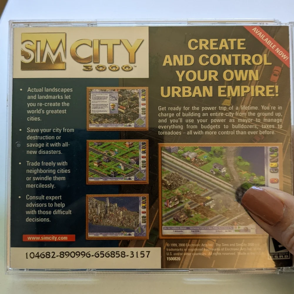 Bundle of 3 The Sims, House Party Expansion Pack,Sim City 3000 Unlimited